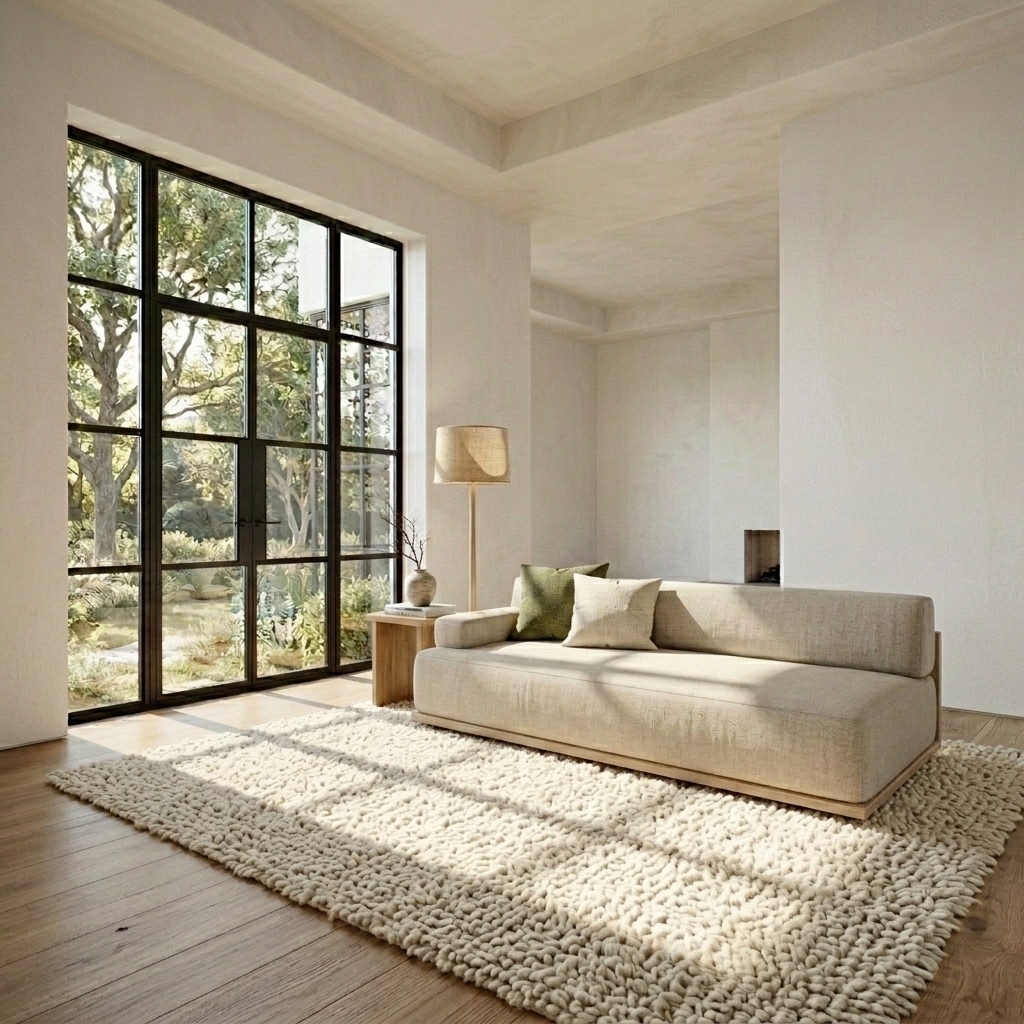 Hospitality lounge, japandi finish